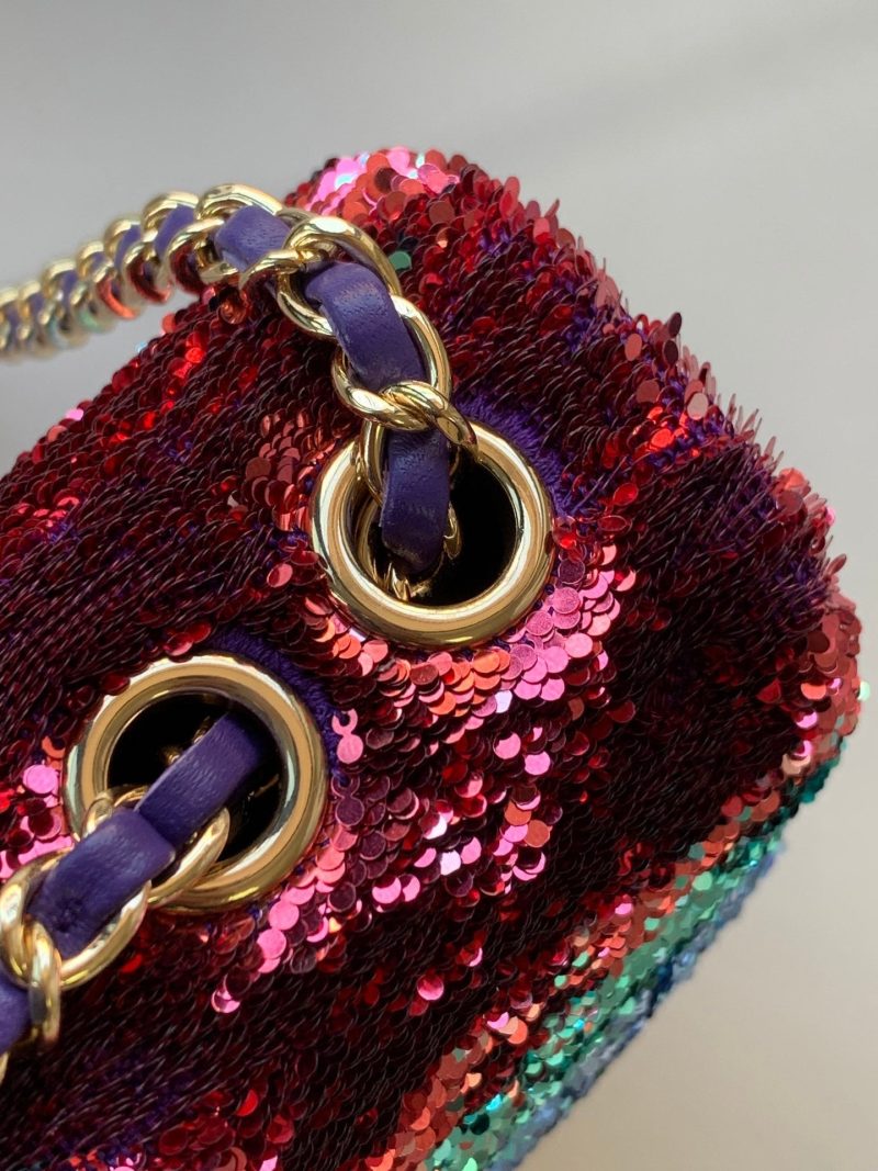 img_d0c94e6f_20240104_i1704297653_1685_6_jpg Flap Bag Mini 21cm Multicolor Sequin