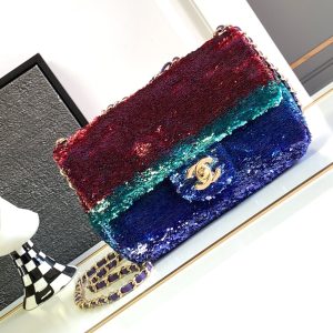 img_d0c94e6f_20240104_i1704297653_6050_2_jpg Flap Bag Mini 21cm Multicolor Sequin