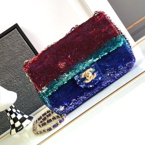 img_d0c94e6f_20240104_i1704297653_6050_2_jpg Flap Bag Mini 21cm Multicolor Sequin