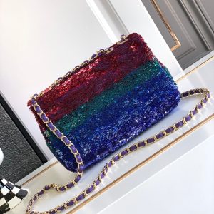 img_d0c94e6f_20240104_i1704297653_8121_5_jpg Flap Bag Mini 21cm Multicolor Sequin