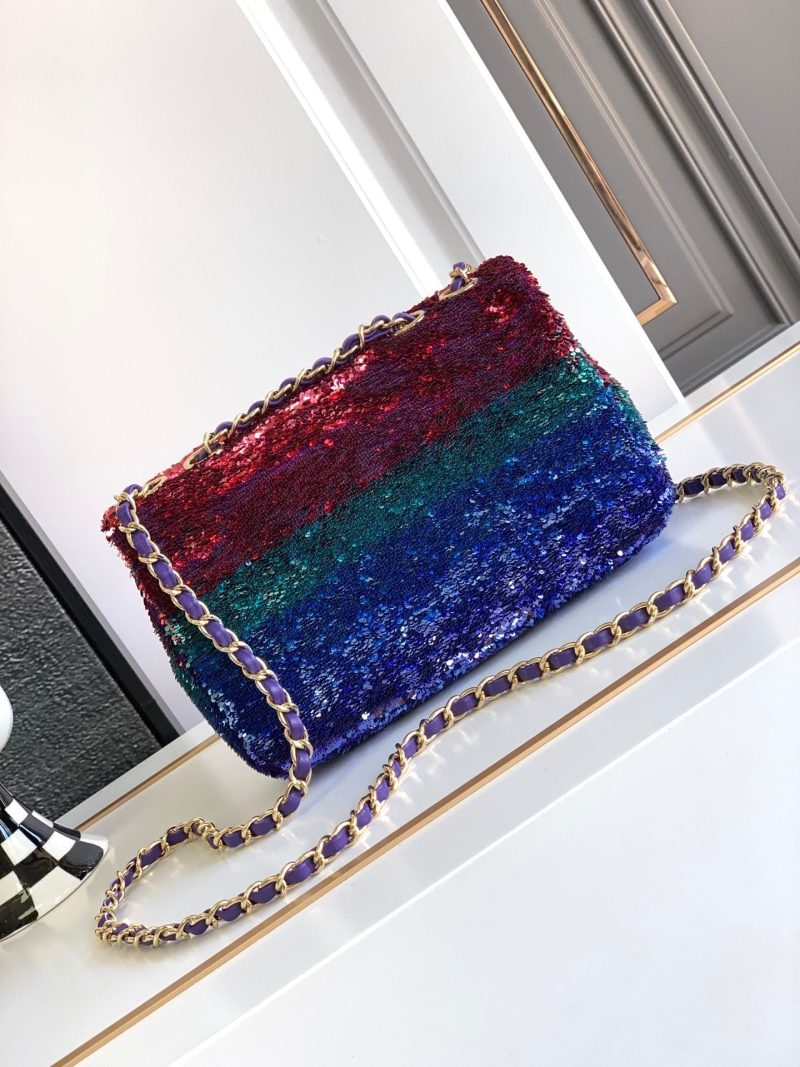 img_d0c94e6f_20240104_i1704297653_8121_5_jpg Flap Bag Mini 21cm Multicolor Sequin