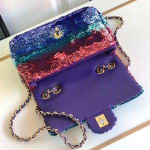 img_d0c94e6f_20240104_i1704297653_8741_8_jpg Flap Bag Mini 21cm Multicolor Sequin