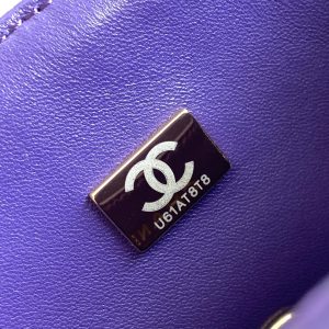 CC CLASSIC 20 HANDBAG IN LIGHT PURPLE WOOL TWEED