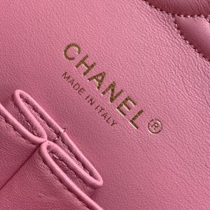 CC MINI 20 CLASSIC BAG IN LIGHT PINK MIX BLACK WOOL TWEED