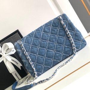 CC MINI 25 CLASSIC BAG IN BLUE COBALT DENIM