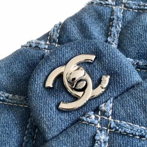 CC MINI 25 CLASSIC BAG IN BLUE COBALT DENIM