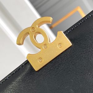 CC MINI 20 FLAP BAG IN BLACK LAMBSKIN GOLD HARDWARE