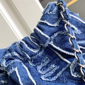 CC MEDIUM 37 BAG IN NAVY BLUE DENIM