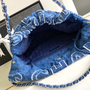 CC MEDIUM 37 BAG IN NAVY BLUE DENIM