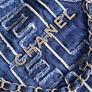 CC MEDIUM 37 BAG IN NAVY BLUE DENIM