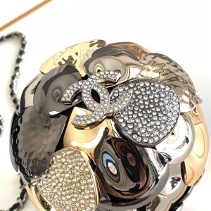 img_d0c94e6f_20240623_i1719134568_185_1_jpg EVENING BAG 9 GOLD SILVER RUTHENIUM METAL WITH CRYSTAL