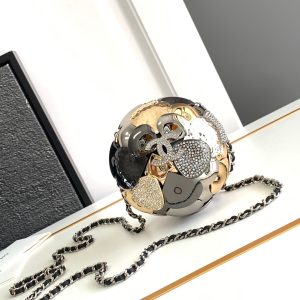 img_d0c94e6f_20240623_i1719134568_5751_5_jpg EVENING BAG 9 GOLD SILVER RUTHENIUM METAL WITH CRYSTAL