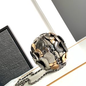 img_d0c94e6f_20240623_i1719134568_788_3_jpg EVENING BAG 9 GOLD SILVER RUTHENIUM METAL WITH CRYSTAL