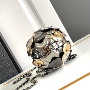 img_d0c94e6f_20240623_i1719134568_9627_2_jpg EVENING BAG 9 GOLD SILVER RUTHENIUM METAL WITH CRYSTAL