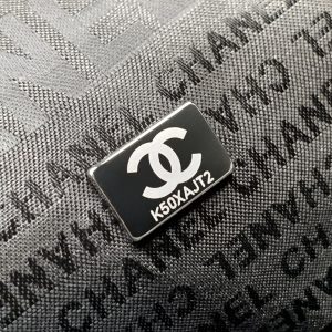 CC Vintage Hobo Bag 40cm Black Lambskin Silver Hardware