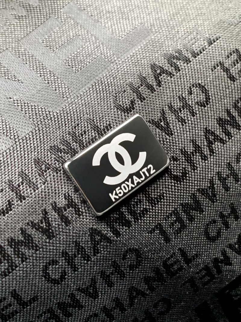 CC Vintage Hobo Bag 40cm Black Lambskin Silver Hardware