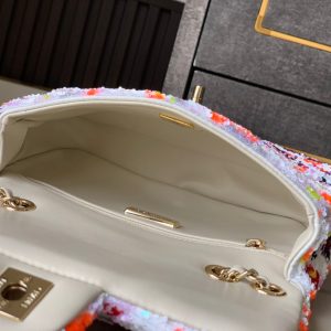 img_d0c94e6f_20250312_i1741768995_5704_7_jpg Flap Bag Mini 20cm White Orange Sequin