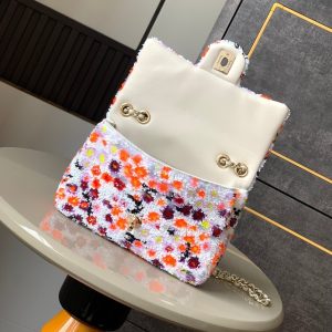 img_d0c94e6f_20250312_i1741768995_7394_2_jpg Flap Bag Mini 20cm White Orange Sequin