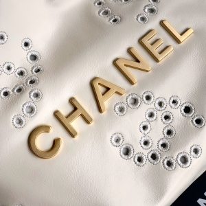 CC 25S Hobo Bag 18.5cm Cream Calfskin Gold Hardware