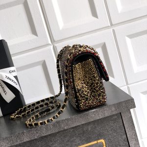 CC Classic Flap Bag 20cm Full Diamond Mutilcolor Calfskin