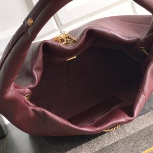 Chanel 26C Hobo Bag Dark Burgundy Cowhide GHW 272336