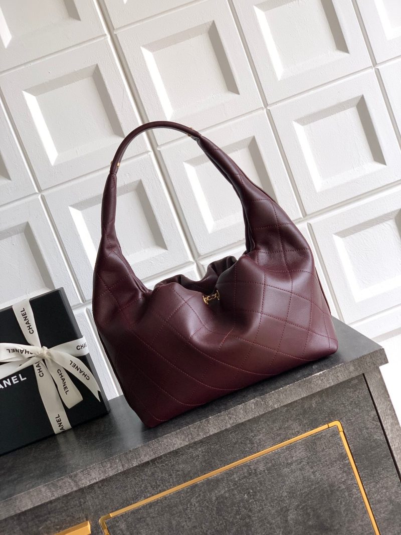 Chanel 26C Hobo Bag Dark Burgundy Cowhide GHW 272336