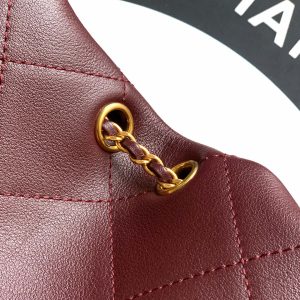 Chanel 26C Hobo Bag Dark Burgundy Cowhide GHW 272336