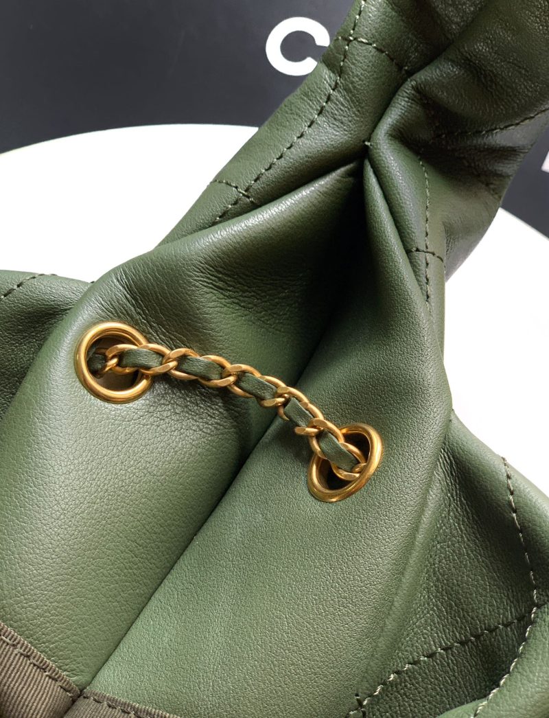 Chanel 26C Hobo Bag Olive Green Cowhide GHW 272338