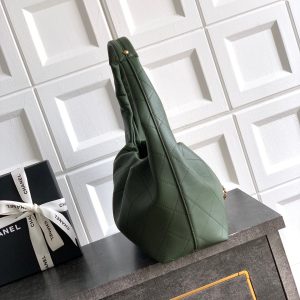 Chanel 26C Hobo Bag Olive Green Cowhide GHW 272338