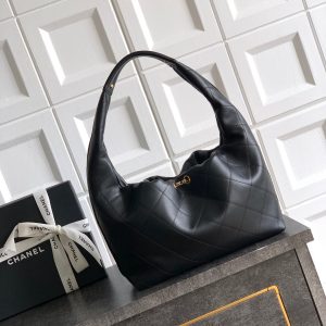 Chanel 26C Hobo Bag Black Cowhide GHW