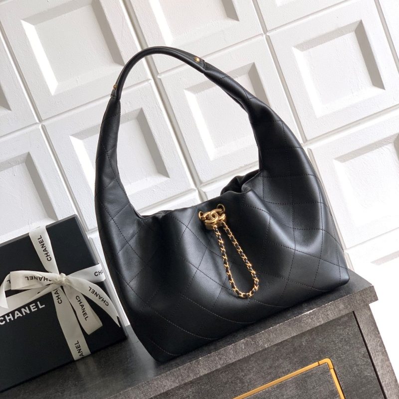 Chanel 26C Hobo Bag Black Cowhide GHW