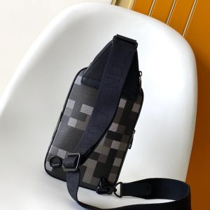 img_d85368cf_20250618_a1750232304772_8461_jpg Lv Avenue Slingbag Black Damoflage Black Canvas- Black Metal