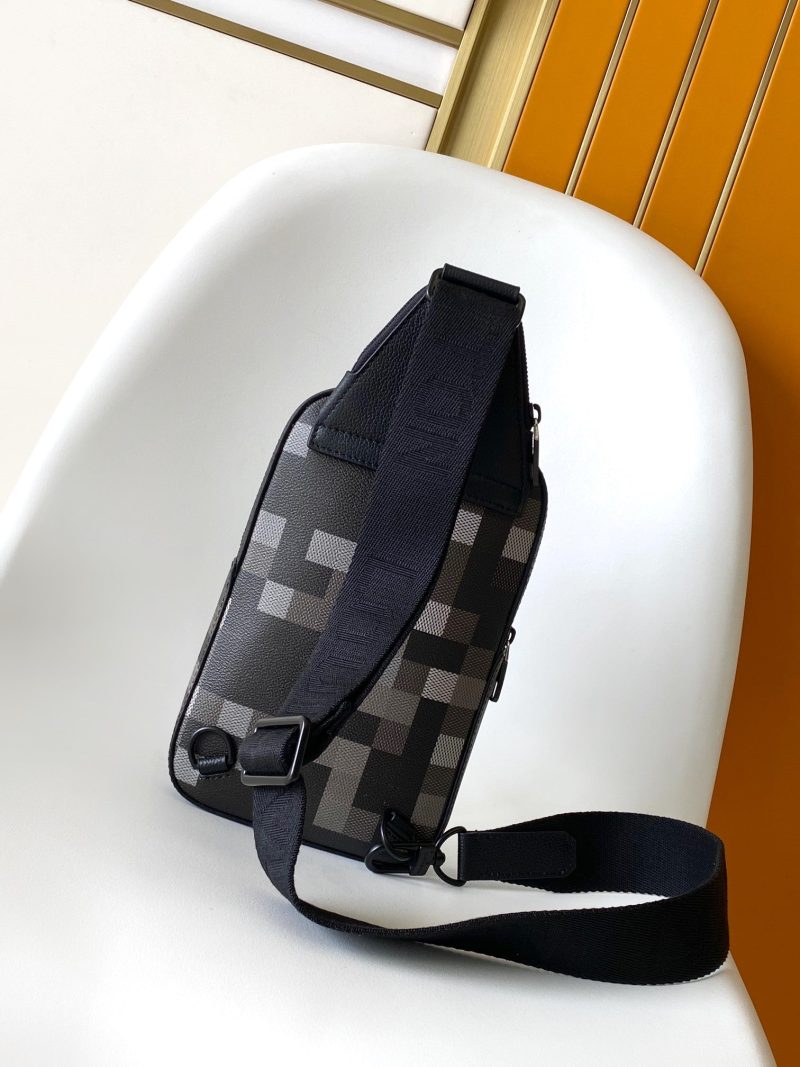 img_d85368cf_20250618_a1750232304772_8461_jpg Lv Avenue Slingbag Black Damoflage Black Canvas- Black Metal