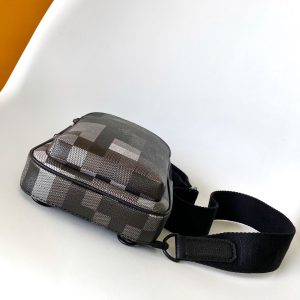 img_d85368cf_20250618_a1750232304918_6657_jpg Lv Avenue Slingbag Black Damoflage Black Canvas- Black Metal