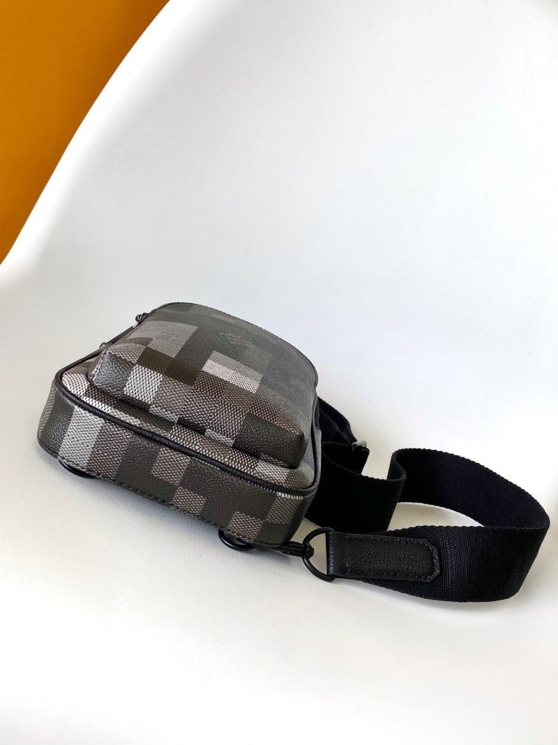 img_d85368cf_20250618_a1750232304918_6657_jpg Lv Avenue Slingbag Black Damoflage Black Canvas- Black Metal