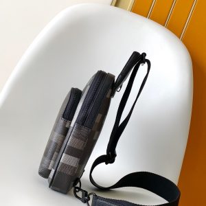 img_d85368cf_20250618_a1750232304972_2037_jpg Lv Avenue Slingbag Black Damoflage Black Canvas- Black Metal