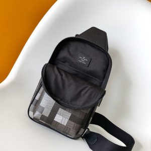 img_d85368cf_20250618_a1750232306326_5045_jpg Lv Avenue Slingbag Black Damoflage Black Canvas- Black Metal