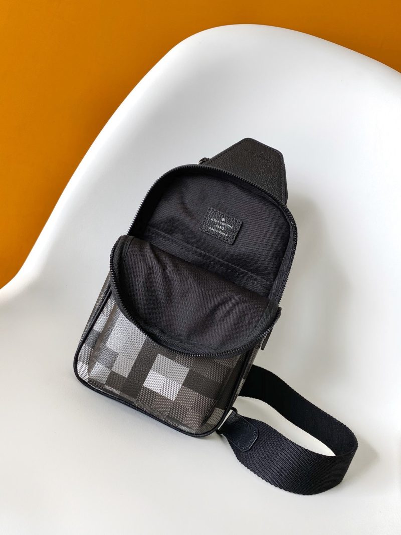 img_d85368cf_20250618_a1750232306326_5045_jpg Lv Avenue Slingbag Black Damoflage Black Canvas- Black Metal