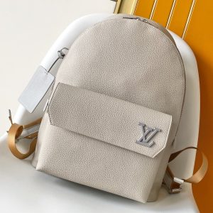 LV Takeoff Backpack White Chocolate Aerogram Cowhide