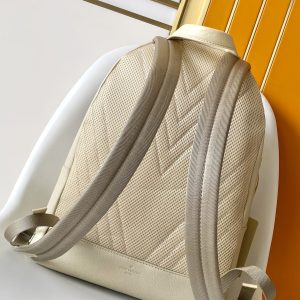 LV M22503 Takeoff Backpack Light Khaki Aerogram Cowhide