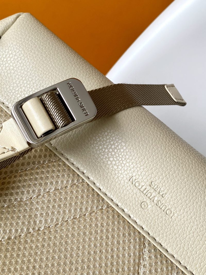 LV M22503 Takeoff Backpack Light Khaki Aerogram Cowhide