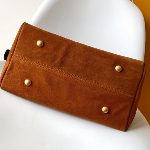 LV Low Key Hobo MM BAg Brown Cognac Suede 268169