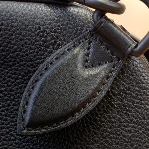 LV Speedy P9 Bandouliere 30 Black Calfskin 203342