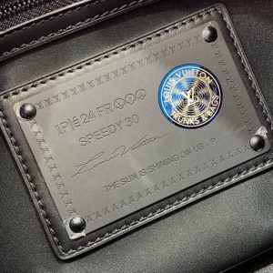 LV Speedy P9 Bandouliere 30 Black Calfskin 203342