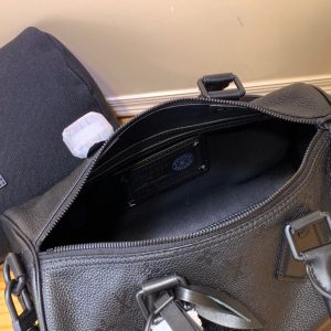 LV Speedy P9 Bandouliere 30 Black Calfskin 203342