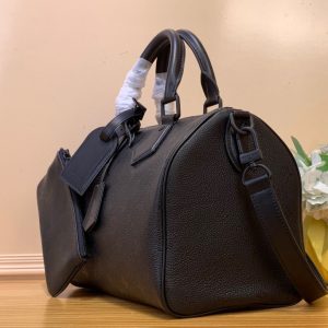 LV Speedy P9 Bandouliere 30 Black Calfskin 203342