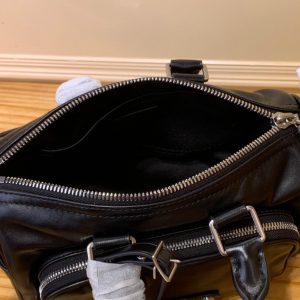 LV Keepall Bandouliere 25 Jmlt Black Calfskin 205345