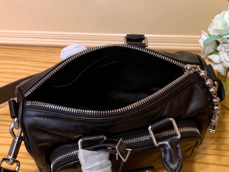 LV Keepall Bandouliere 25 Jmlt Black Calfskin 205345