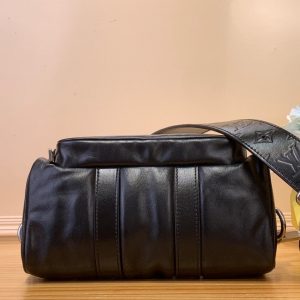 LV Keepall Bandouliere 25 Jmlt Black Calfskin 205345