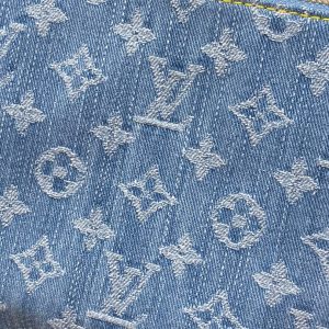 coussin bb 21 blue denim gold hardware